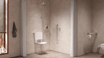 Ein barrierefreies Badezimmer